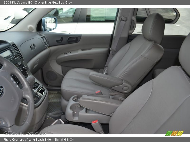 Glacier Blue Metallic / Gray 2008 Kia Sedona EX