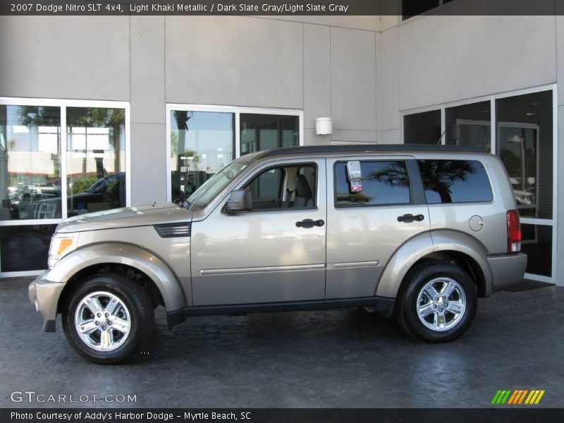 Light Khaki Metallic / Dark Slate Gray/Light Slate Gray 2007 Dodge Nitro SLT 4x4