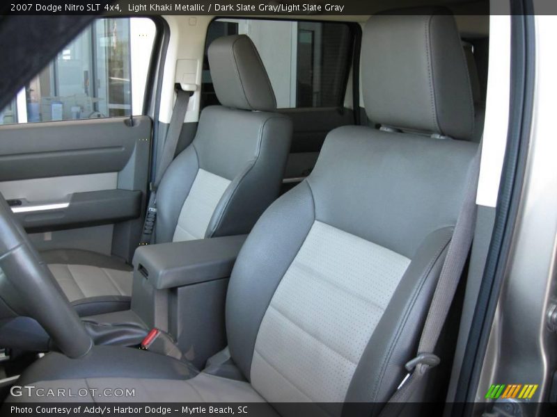 Light Khaki Metallic / Dark Slate Gray/Light Slate Gray 2007 Dodge Nitro SLT 4x4