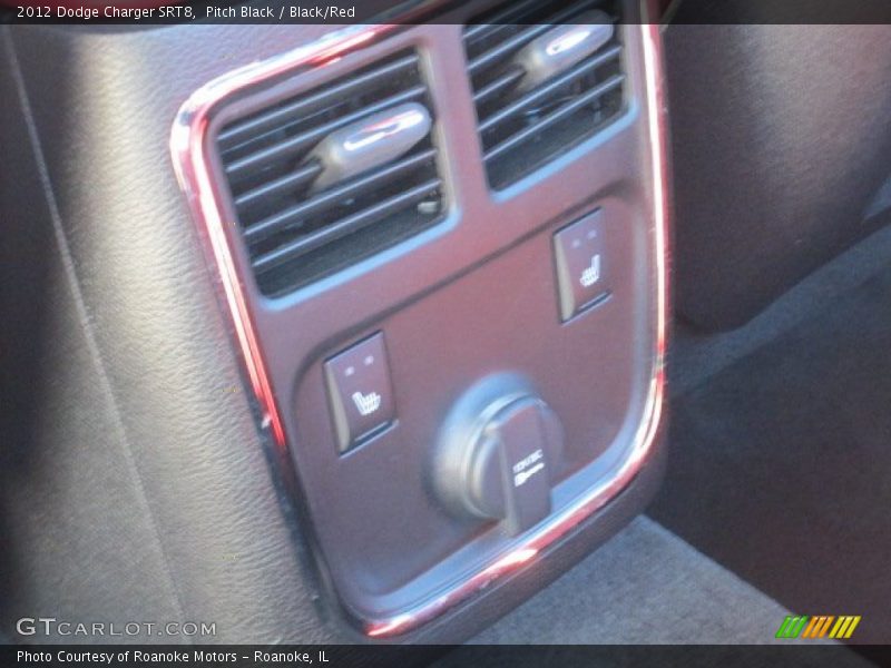Pitch Black / Black/Red 2012 Dodge Charger SRT8