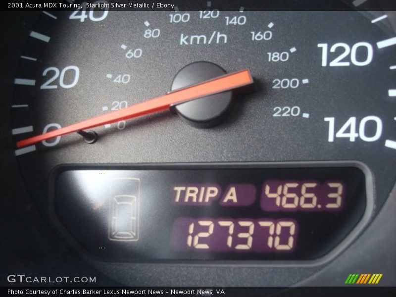 Starlight Silver Metallic / Ebony 2001 Acura MDX Touring