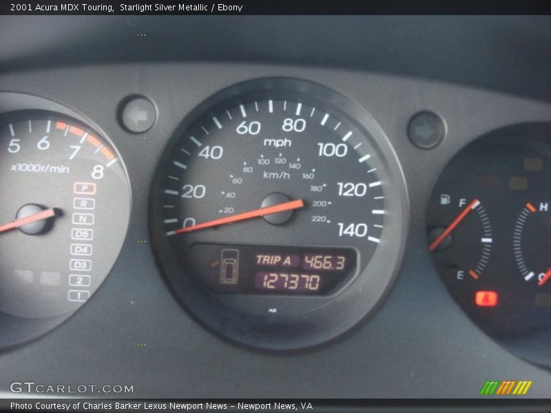 Starlight Silver Metallic / Ebony 2001 Acura MDX Touring