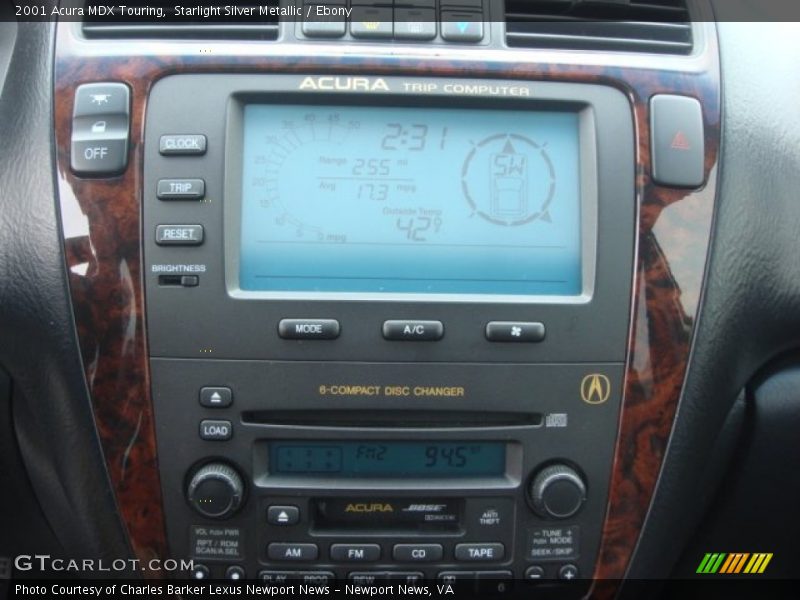 Starlight Silver Metallic / Ebony 2001 Acura MDX Touring