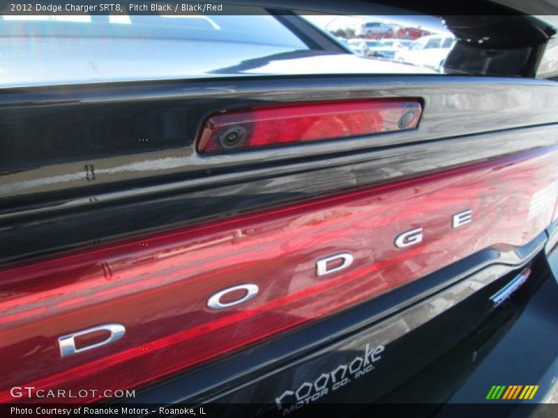 Pitch Black / Black/Red 2012 Dodge Charger SRT8