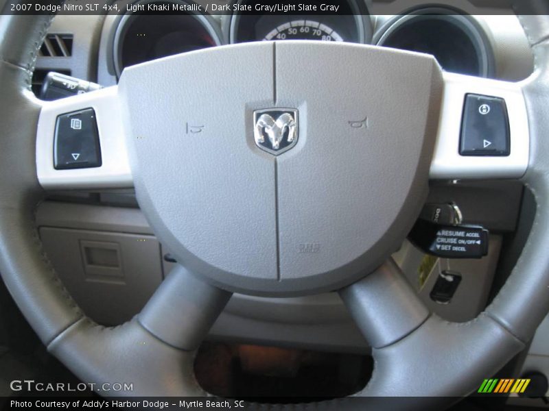 Light Khaki Metallic / Dark Slate Gray/Light Slate Gray 2007 Dodge Nitro SLT 4x4