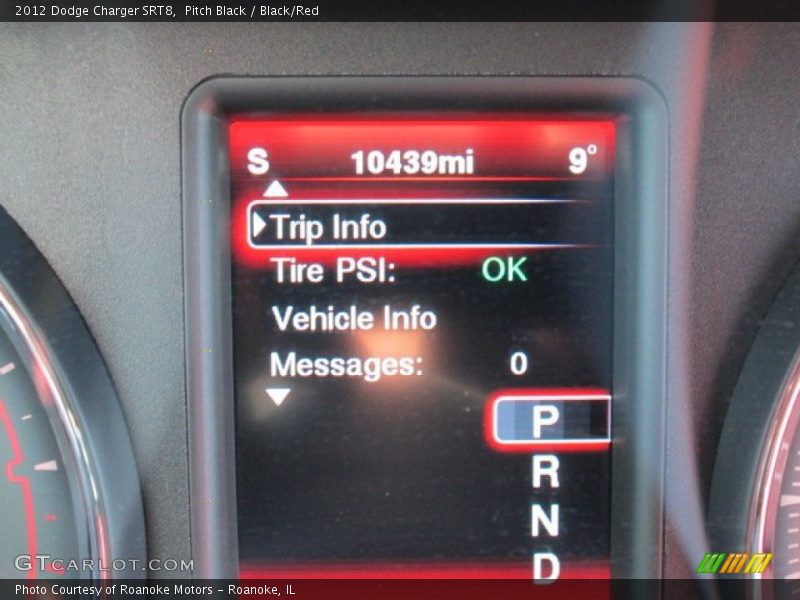 Pitch Black / Black/Red 2012 Dodge Charger SRT8