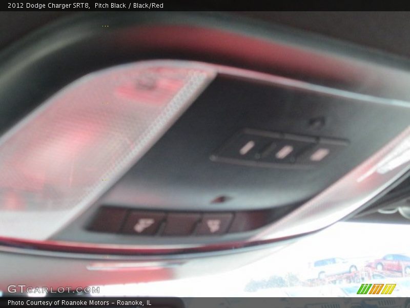 Pitch Black / Black/Red 2012 Dodge Charger SRT8