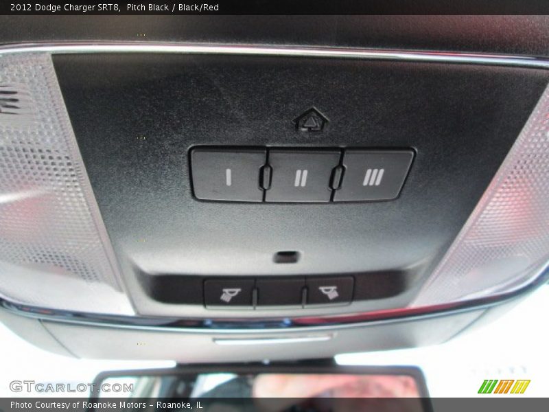 Pitch Black / Black/Red 2012 Dodge Charger SRT8