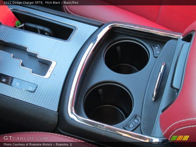 Pitch Black / Black/Red 2012 Dodge Charger SRT8