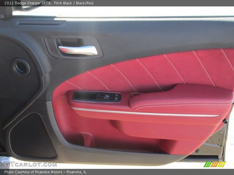 Pitch Black / Black/Red 2012 Dodge Charger SRT8
