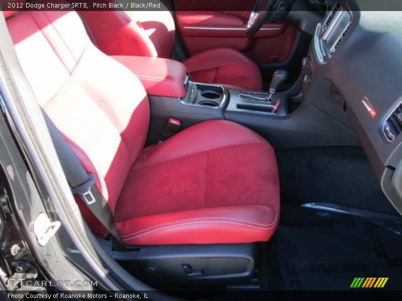 Pitch Black / Black/Red 2012 Dodge Charger SRT8
