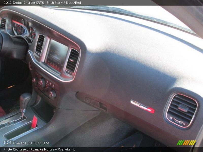 Pitch Black / Black/Red 2012 Dodge Charger SRT8