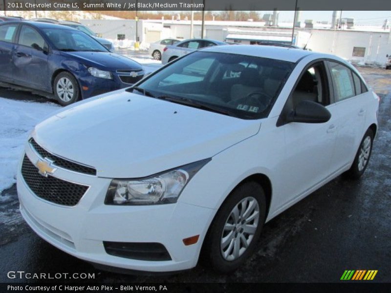 Summit White / Jet Black/Medium Titanium 2011 Chevrolet Cruze LS