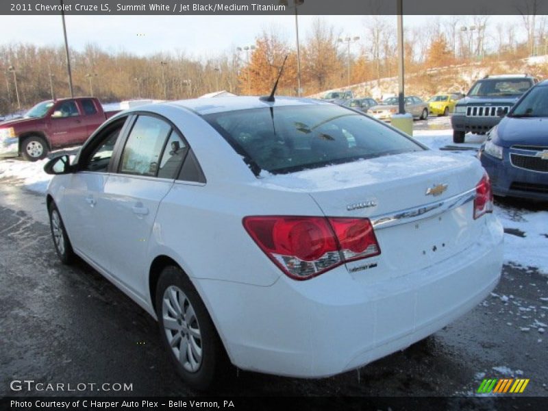 Summit White / Jet Black/Medium Titanium 2011 Chevrolet Cruze LS