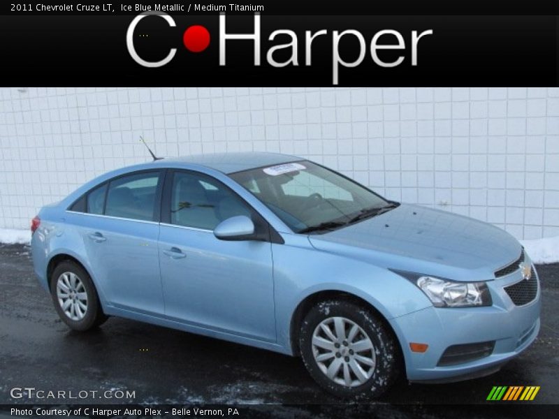 Ice Blue Metallic / Medium Titanium 2011 Chevrolet Cruze LT