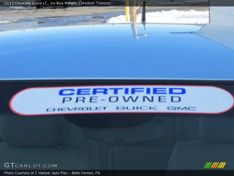 Ice Blue Metallic / Medium Titanium 2011 Chevrolet Cruze LT