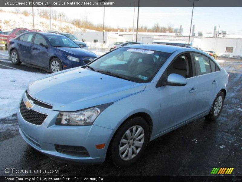 Ice Blue Metallic / Medium Titanium 2011 Chevrolet Cruze LT