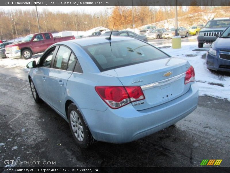 Ice Blue Metallic / Medium Titanium 2011 Chevrolet Cruze LT