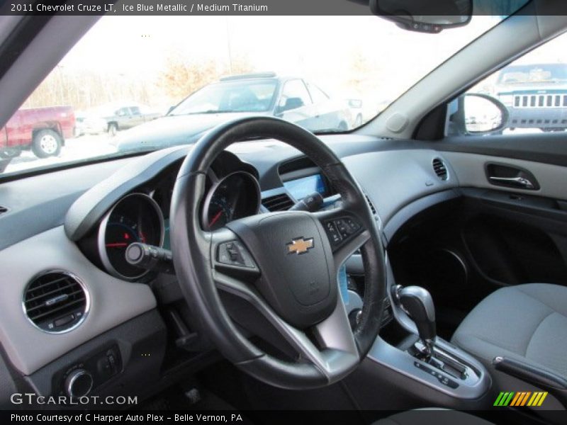 Ice Blue Metallic / Medium Titanium 2011 Chevrolet Cruze LT