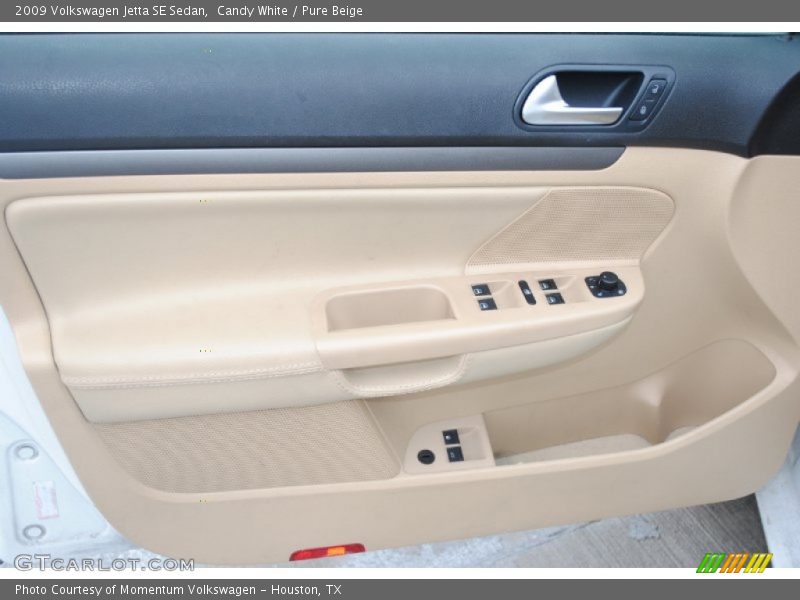 Candy White / Pure Beige 2009 Volkswagen Jetta SE Sedan