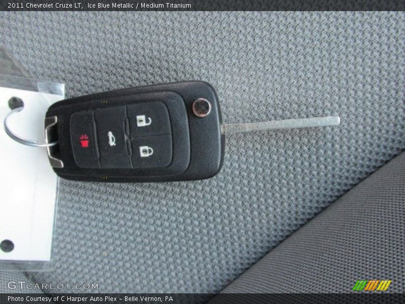 Ice Blue Metallic / Medium Titanium 2011 Chevrolet Cruze LT