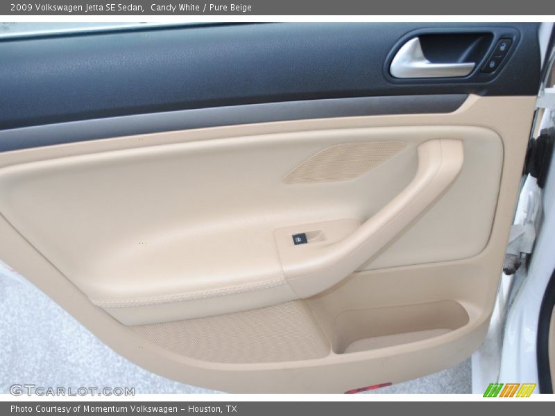 Candy White / Pure Beige 2009 Volkswagen Jetta SE Sedan