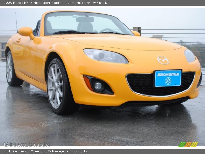 Competition Yellow / Black 2009 Mazda MX-5 Miata Sport Roadster