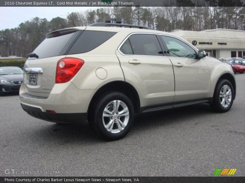 Gold Mist Metallic / Jet Black/Light Titanium 2010 Chevrolet Equinox LT