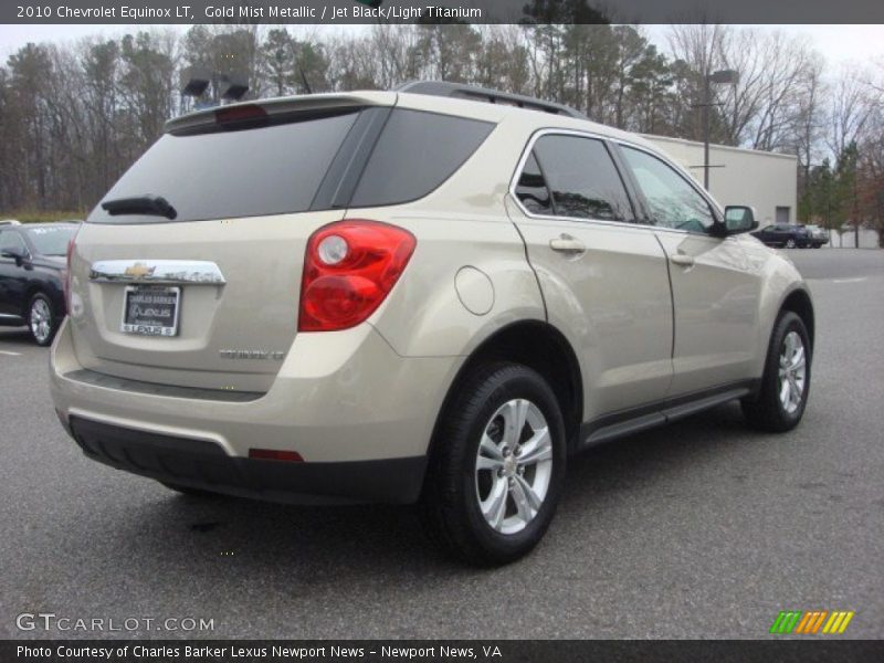 Gold Mist Metallic / Jet Black/Light Titanium 2010 Chevrolet Equinox LT