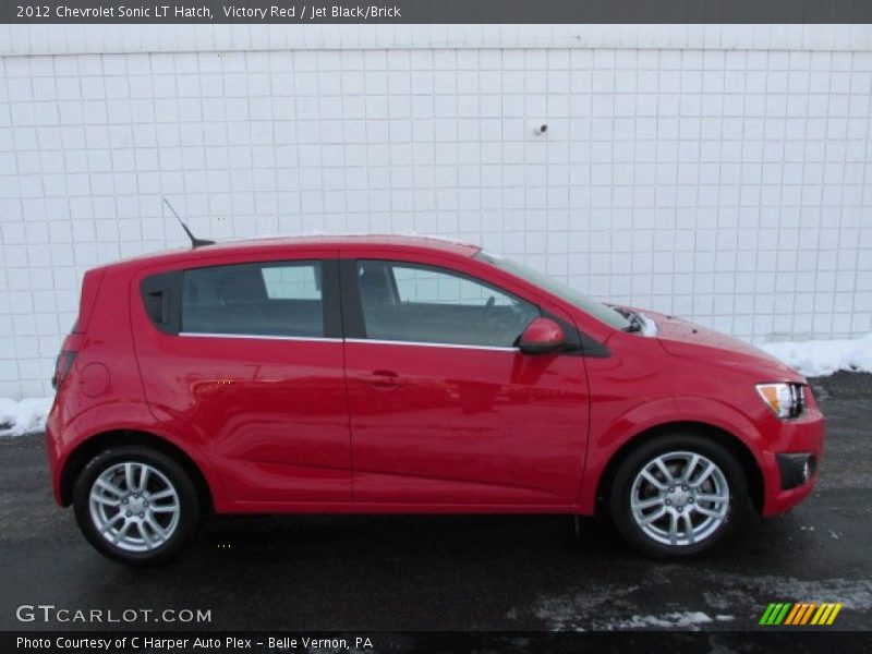 Victory Red / Jet Black/Brick 2012 Chevrolet Sonic LT Hatch