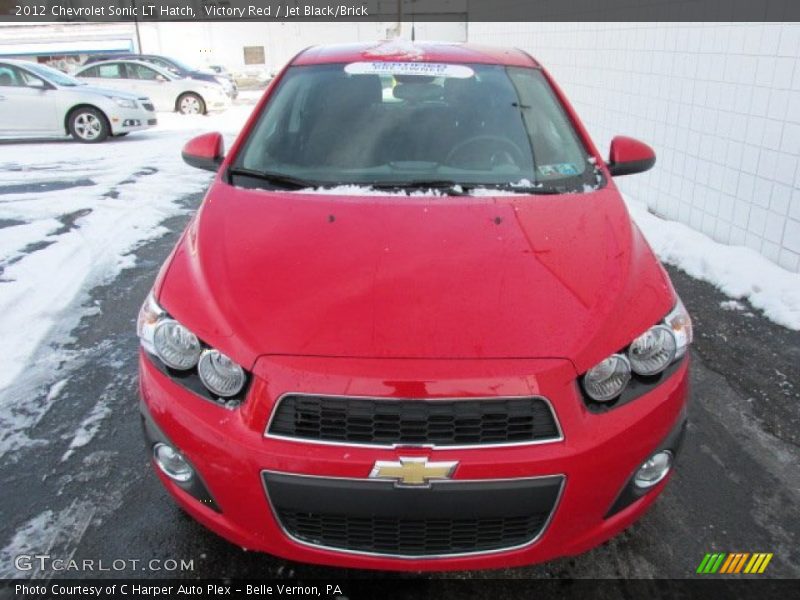 Victory Red / Jet Black/Brick 2012 Chevrolet Sonic LT Hatch
