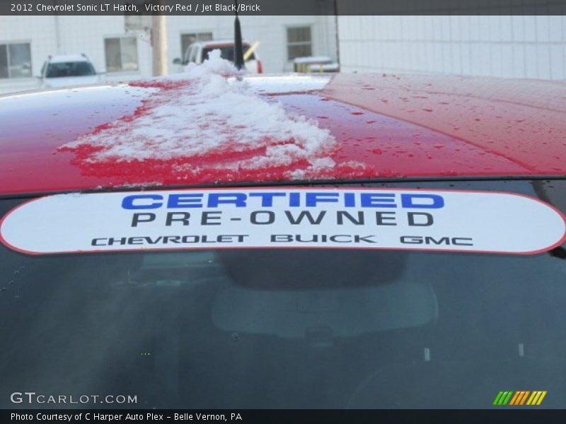Victory Red / Jet Black/Brick 2012 Chevrolet Sonic LT Hatch