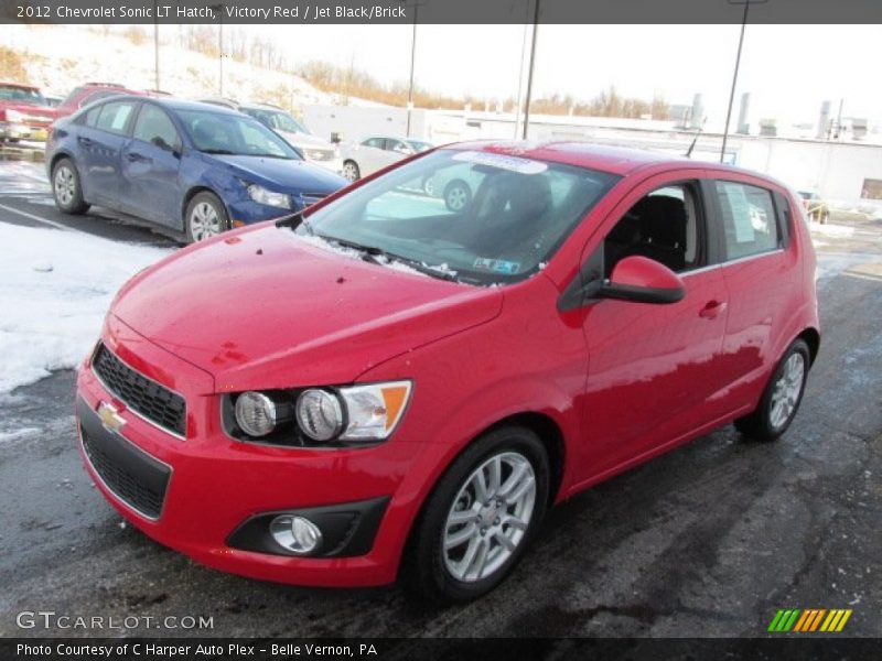 Victory Red / Jet Black/Brick 2012 Chevrolet Sonic LT Hatch