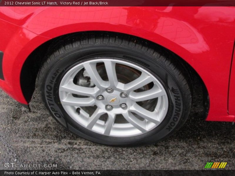 Victory Red / Jet Black/Brick 2012 Chevrolet Sonic LT Hatch