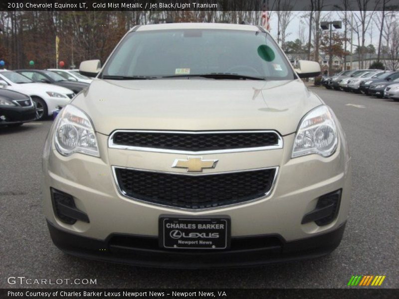 Gold Mist Metallic / Jet Black/Light Titanium 2010 Chevrolet Equinox LT