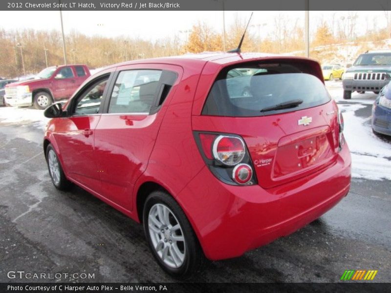 Victory Red / Jet Black/Brick 2012 Chevrolet Sonic LT Hatch