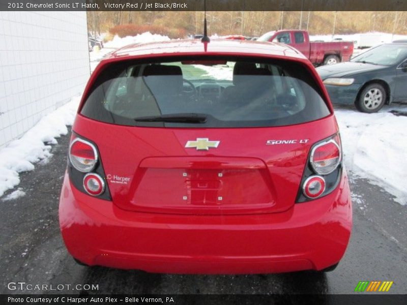 Victory Red / Jet Black/Brick 2012 Chevrolet Sonic LT Hatch