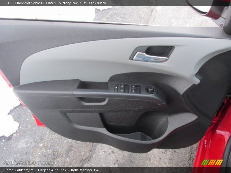 Victory Red / Jet Black/Brick 2012 Chevrolet Sonic LT Hatch