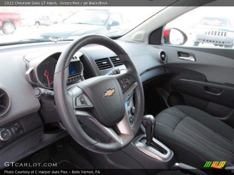 Victory Red / Jet Black/Brick 2012 Chevrolet Sonic LT Hatch