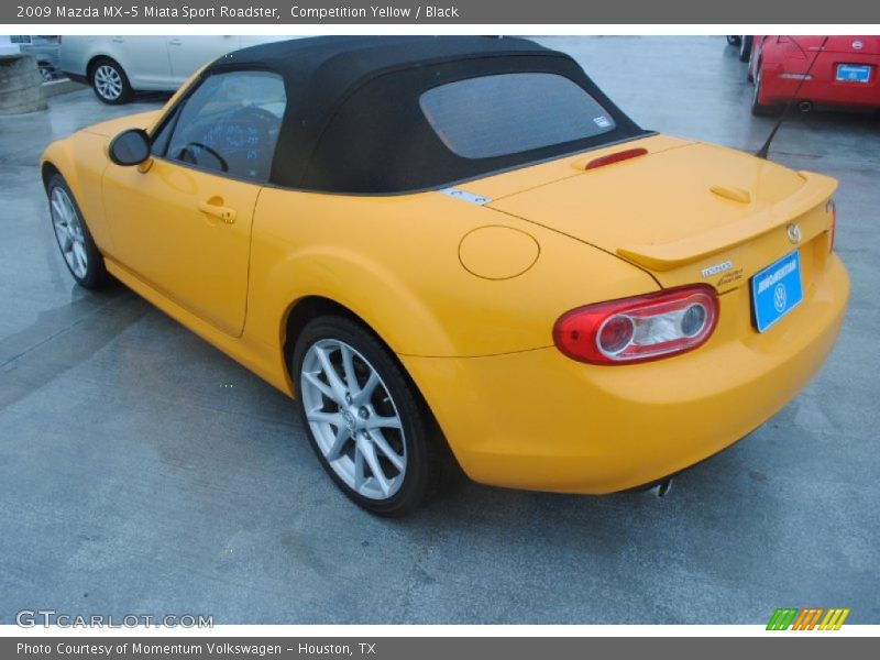 Competition Yellow / Black 2009 Mazda MX-5 Miata Sport Roadster