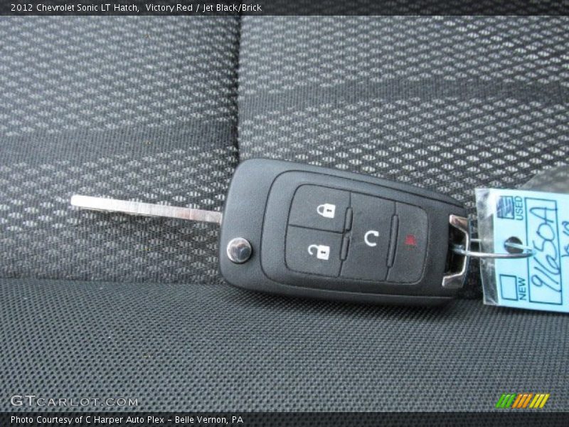 Victory Red / Jet Black/Brick 2012 Chevrolet Sonic LT Hatch