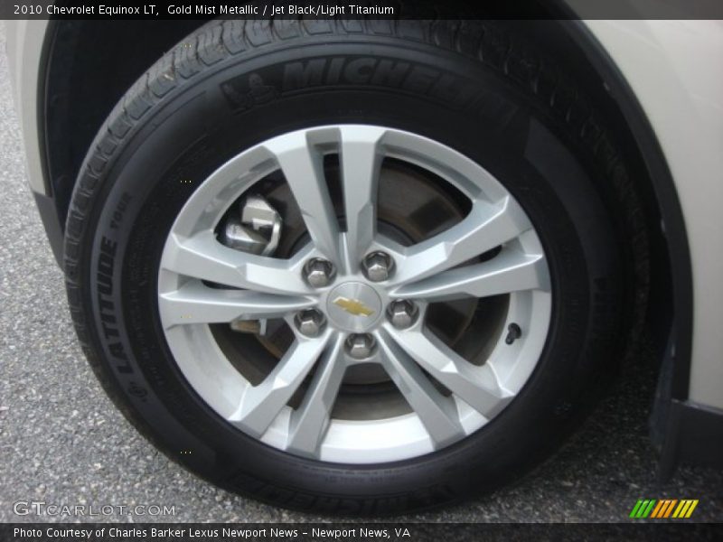 Gold Mist Metallic / Jet Black/Light Titanium 2010 Chevrolet Equinox LT