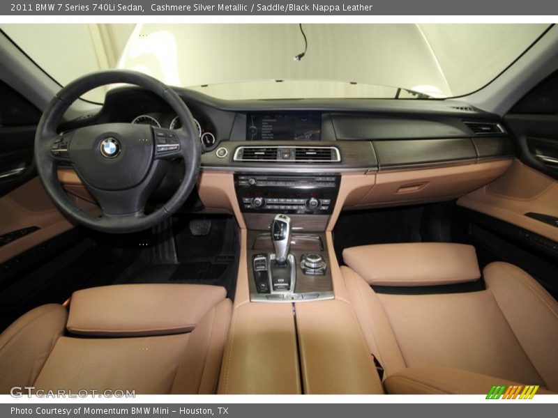 Cashmere Silver Metallic / Saddle/Black Nappa Leather 2011 BMW 7 Series 740Li Sedan