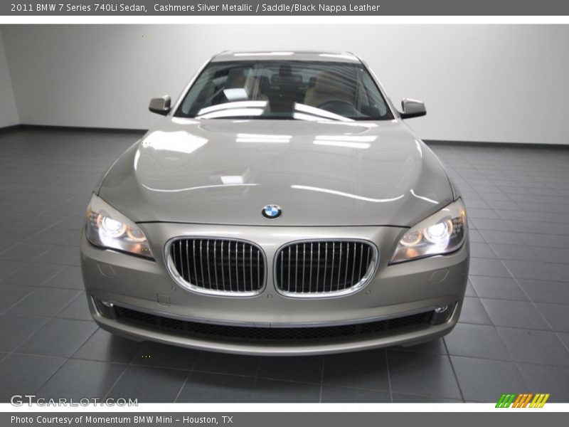 Cashmere Silver Metallic / Saddle/Black Nappa Leather 2011 BMW 7 Series 740Li Sedan