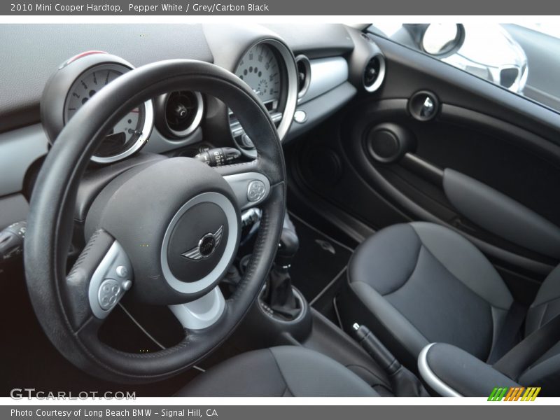 Pepper White / Grey/Carbon Black 2010 Mini Cooper Hardtop