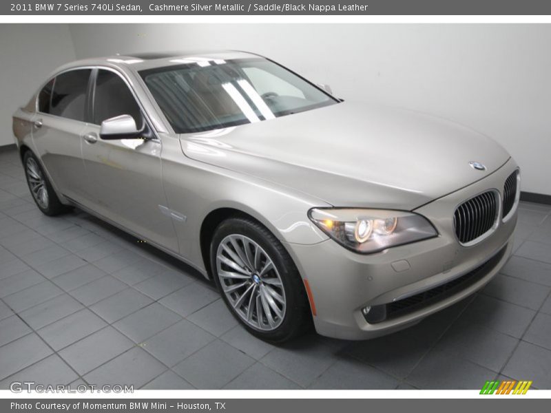 Front 3/4 View of 2011 7 Series 740Li Sedan