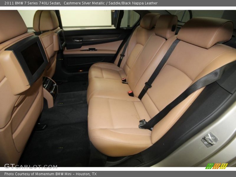 Rear Seat of 2011 7 Series 740Li Sedan
