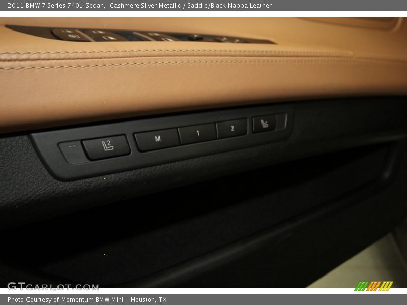 Cashmere Silver Metallic / Saddle/Black Nappa Leather 2011 BMW 7 Series 740Li Sedan