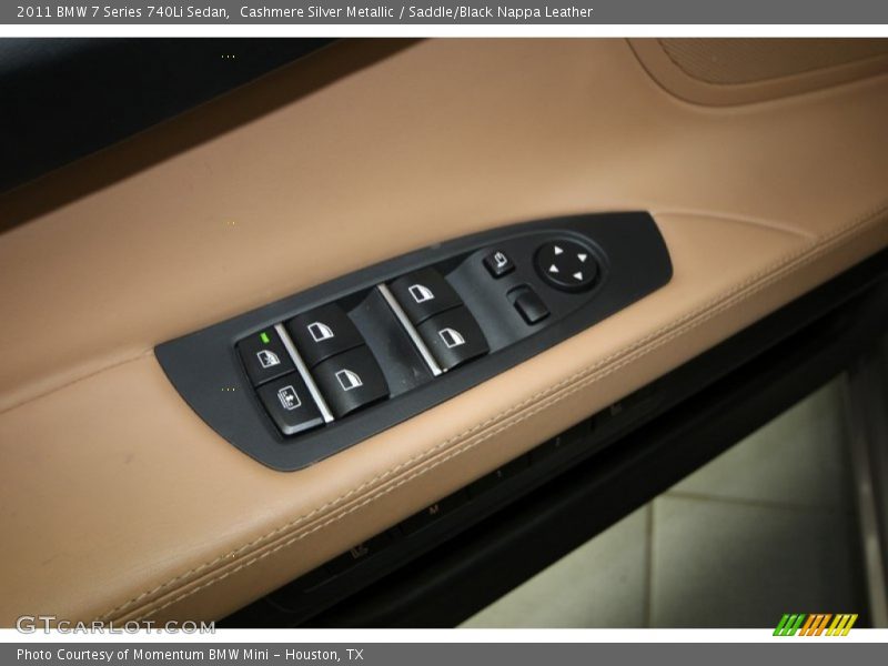 Cashmere Silver Metallic / Saddle/Black Nappa Leather 2011 BMW 7 Series 740Li Sedan