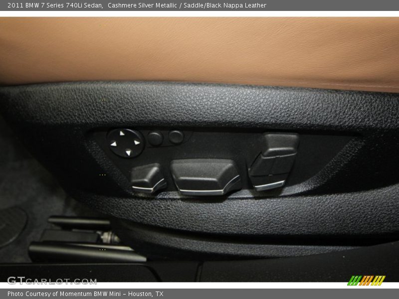 Cashmere Silver Metallic / Saddle/Black Nappa Leather 2011 BMW 7 Series 740Li Sedan